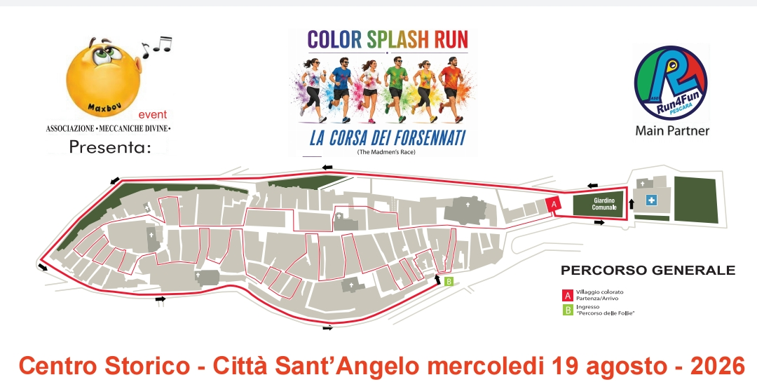 Percorso Color Splash Run